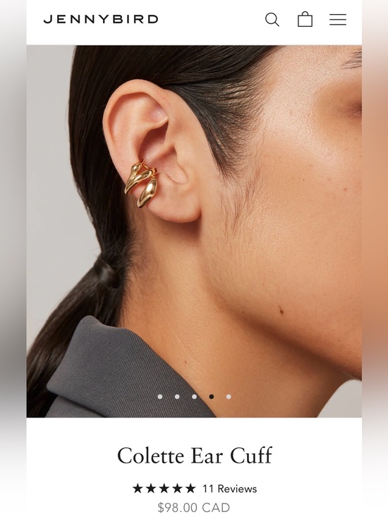 Jenny Bird Jewelry - Jenny Bird Colette Gold Ear Cuff Pair